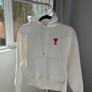 AMI Paris Off-White Ami De Cœur Hoodie